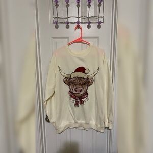 Highland Cow Christmas Sweatshirt